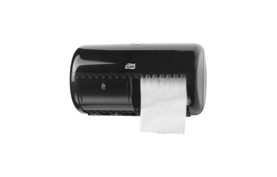 770360 Tork 557008 Dispenser TORK Twin toalettpapir T4 sort 